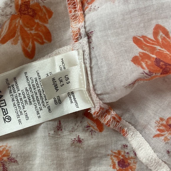 Free people Amanda ruffle wrap top blouse in ivory combo floral print - Picture 5 of 6